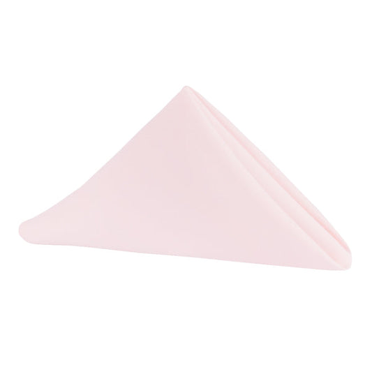 Set of 10 Polyester Napkin 20"x20" - Pastel Pink