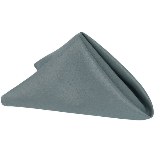 Set of 10 Polyester Napkin 20"x20" - Pewter