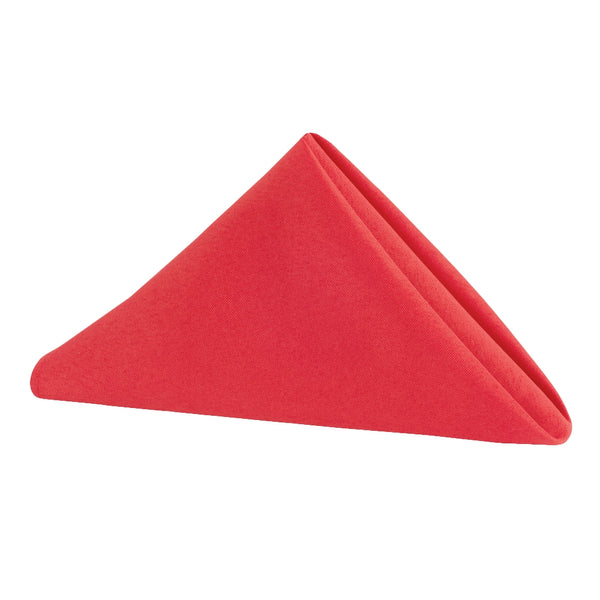Set of 10 Polyester Napkin 20"x20" - Red