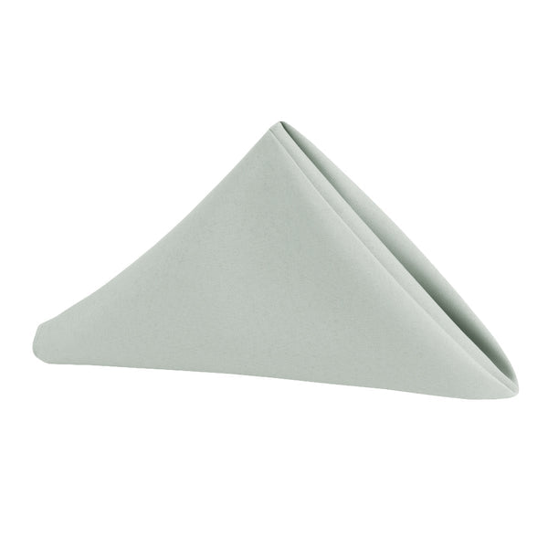 Set of 10 Polyester Napkin 20"x20" - Gray/Silver