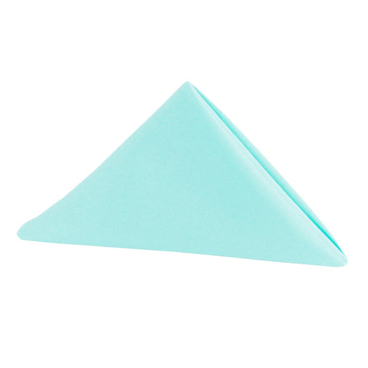 Set of 10 Polyester Napkin 20"x20" - Turquoise