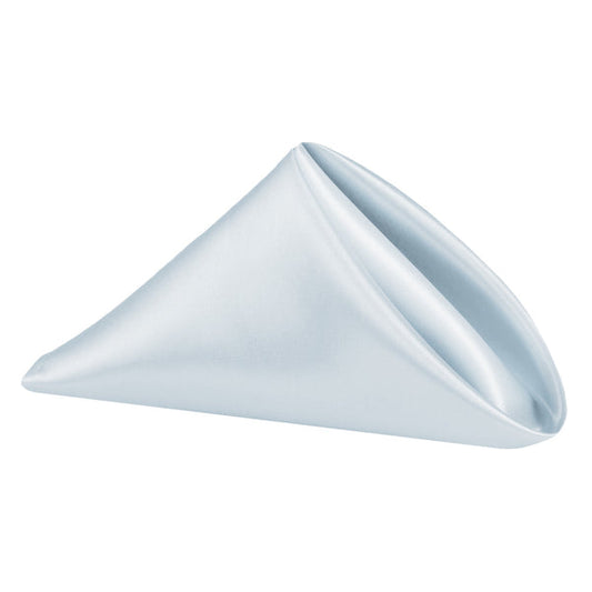 Set of 10 Satin Napkin 20"x20" - Dusty Blue