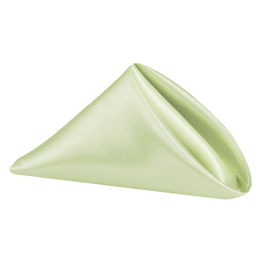 Set of 10 Satin Napkin 20"x20" - Sage Green