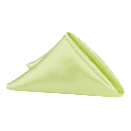Set of 10 Satin Napkin 20"x20" - Apple Green