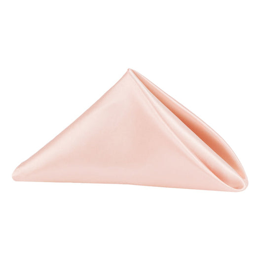 Set of 10 Satin Napkin 20"x20" - Blush/Rose Gold