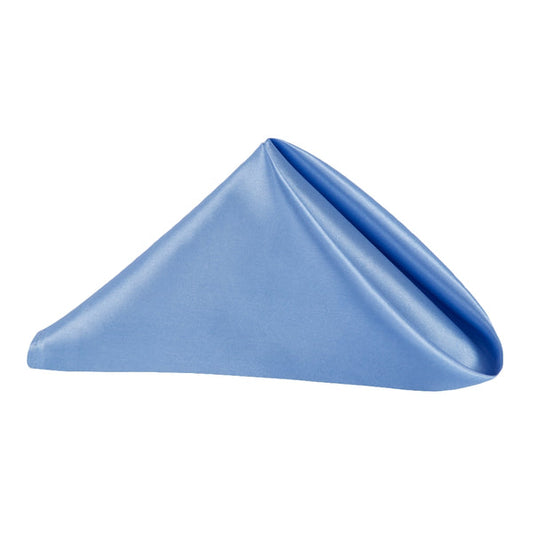 Set of 10 Satin Napkin 20"x20" - Cornflower/Serenity