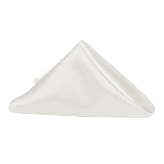Set of 10 Satin Napkin 20"x20" - Ivory