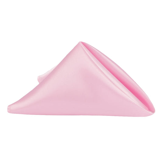 Set of 10 Satin Napkin 20"x20" - Medium Pink