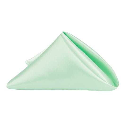 Set of 10 Satin Napkin 20"x20" - Mint Green