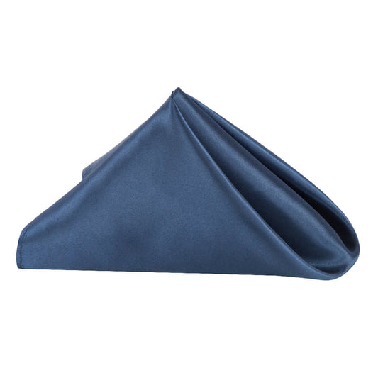 Set of 10 Satin Napkin 20"x20" - Navy Blue