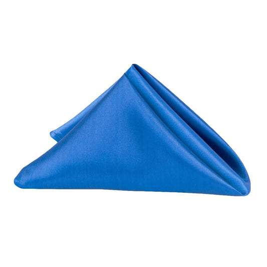 Set of 10 Satin Napkin 20"x20" - Royal Blue