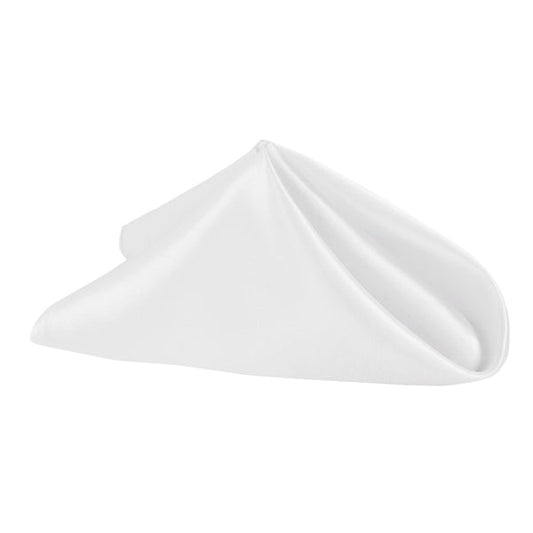Set of 10 Satin Napkin 20"x20" - White