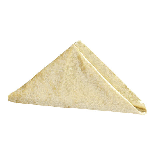 Set of 10 Velvet 20"x20" Linen Napkin - Champagne