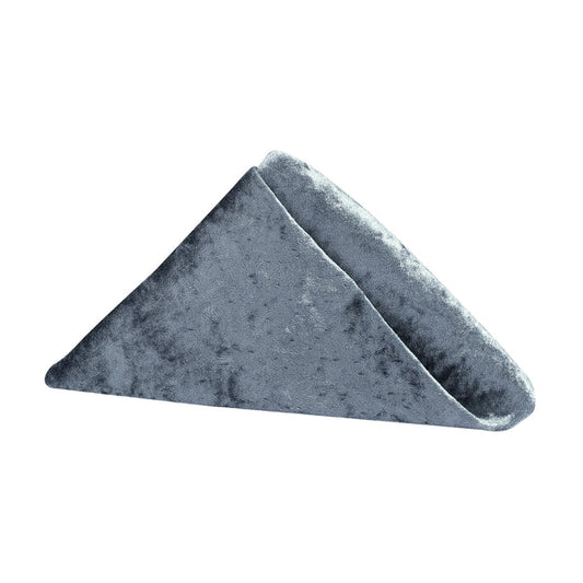 Set of 10 Velvet 20"x20" Linen Napkin - Dark Slate Blue
