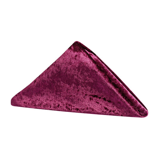 Set of 10 Velvet 20"x20" Linen Napkin - Mulberry