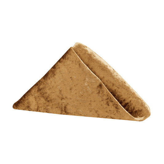 Set of 10 Velvet 20"x20" Linen Napkin - Mustard Gold