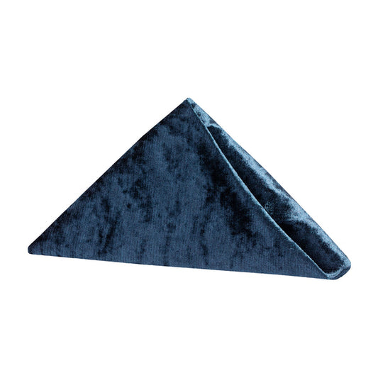 Set of 10 Velvet 20"x20" Linen Napkin - Navy Blue