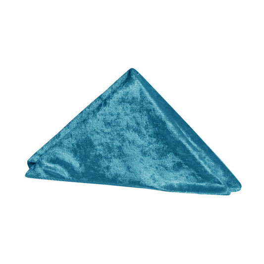 Set of 10 Velvet 20"x20" Linen Napkin - Peacock Teal
