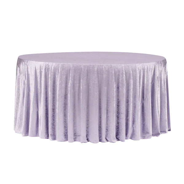 Velvet 120" Round Tablecloth - Wisteria