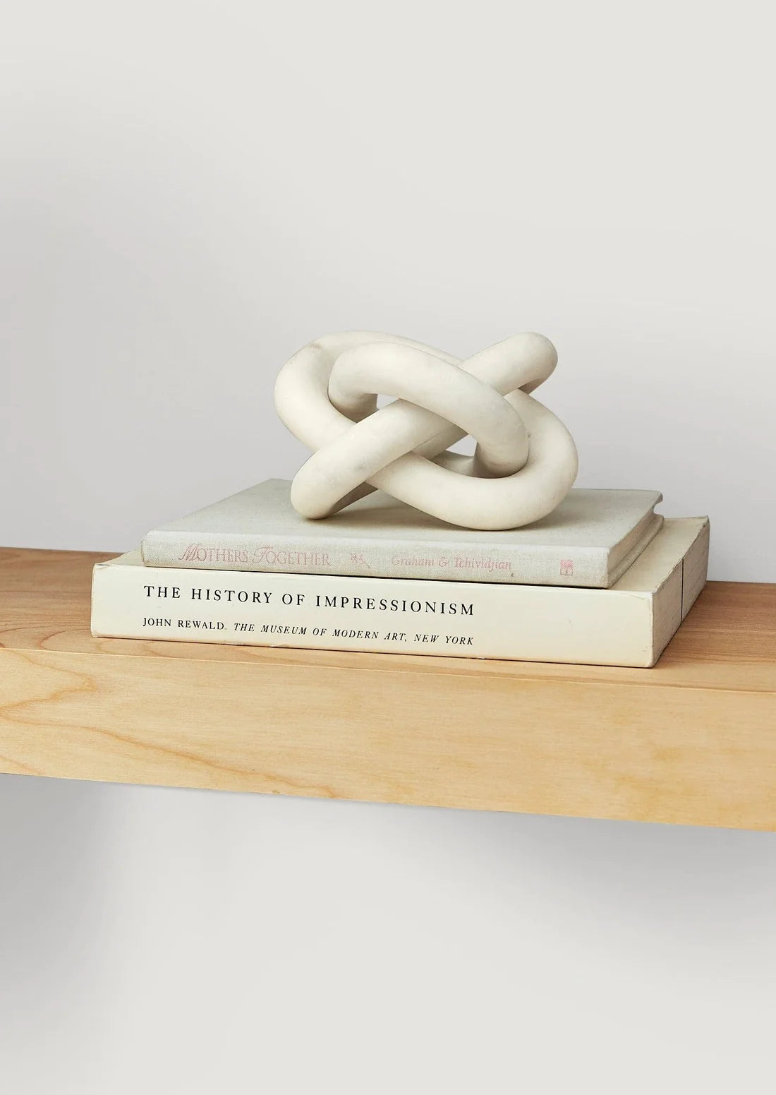 White Marble Knot Links - 6"