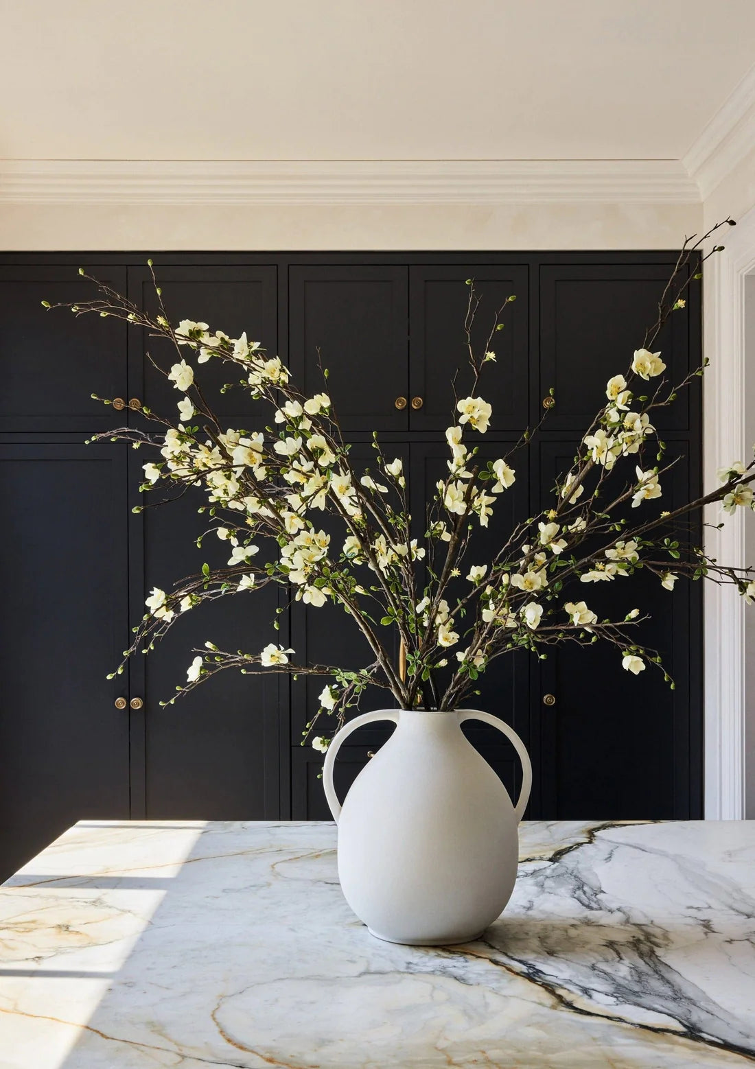 Natural White Clay Jug Vase - 14"