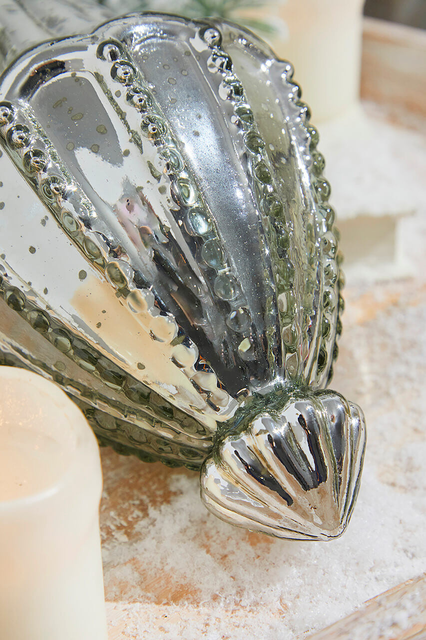 10" Catherdral Antique Mercury Glass Ornament