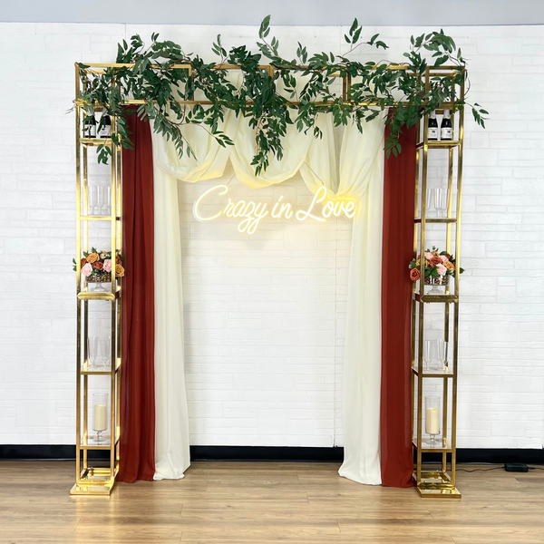 Chiffon Wedding Table Runner 27"x120" - Rust