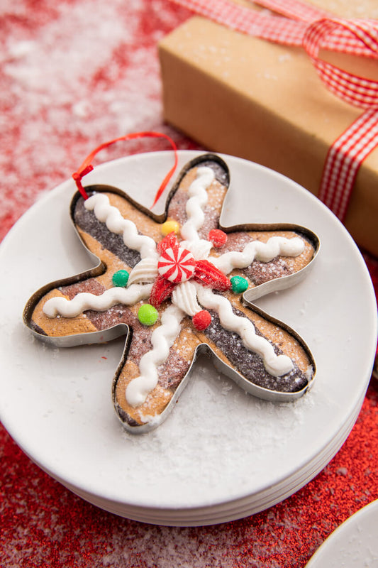 Set Of Three 5” Clay Dough Holiday Gingerbread Ornament