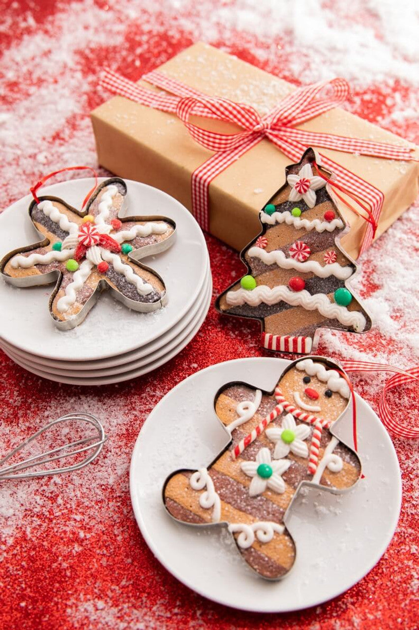 Set Of Three 5” Clay Dough Holiday Gingerbread Ornament