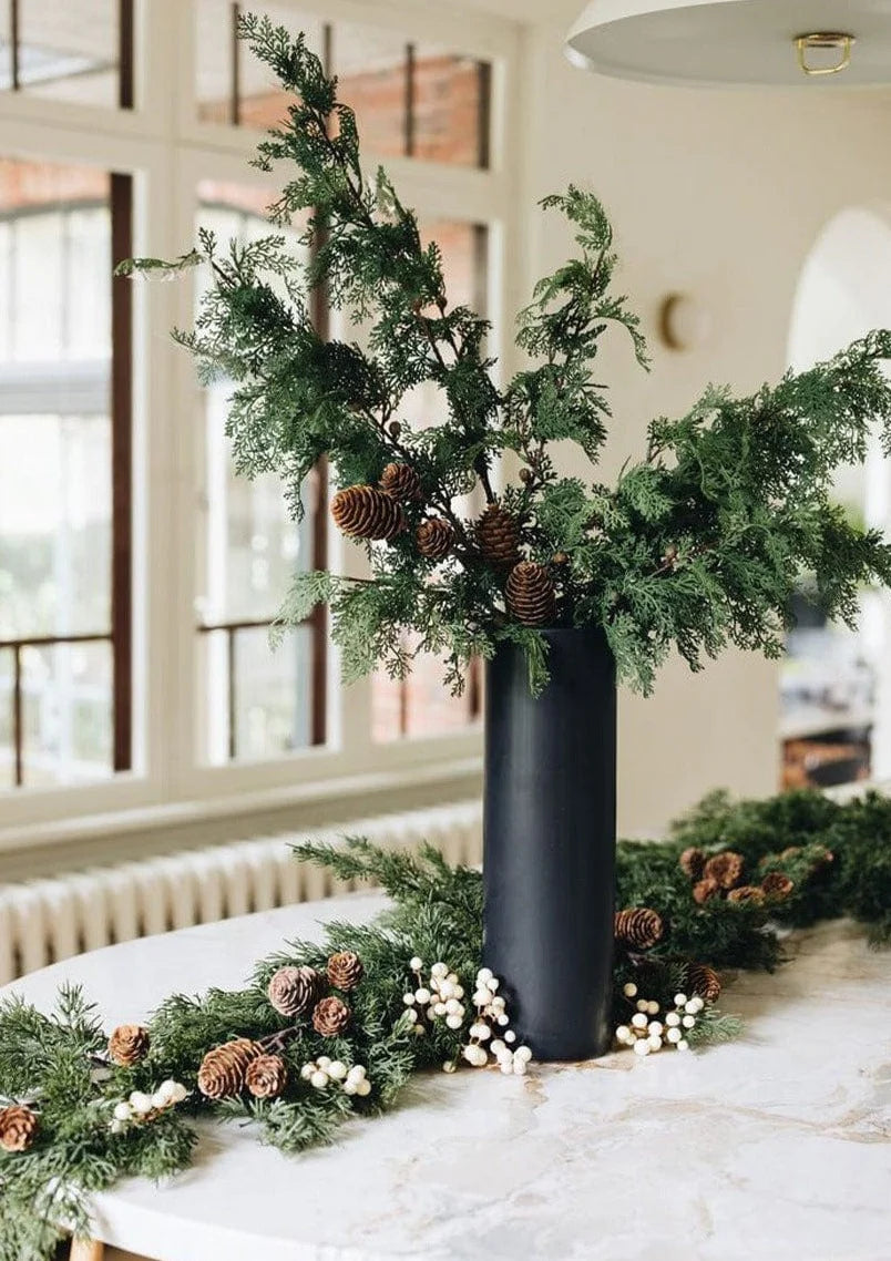 Fake Cedar Greenery Branch - 28"