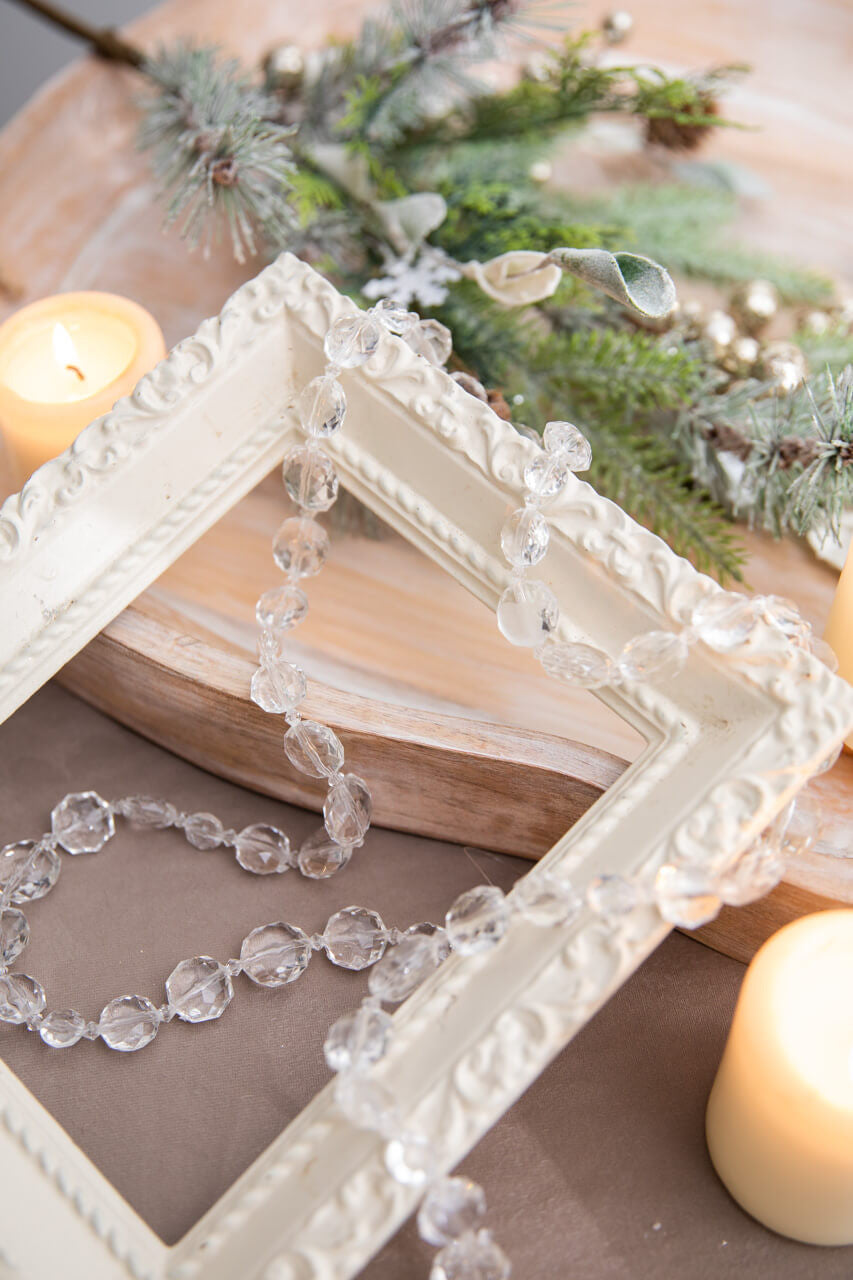 48” Acrylic Crystal Clear Bead Garland