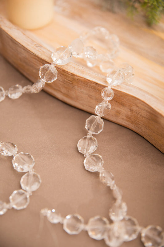 48” Acrylic Crystal Clear Bead Garland