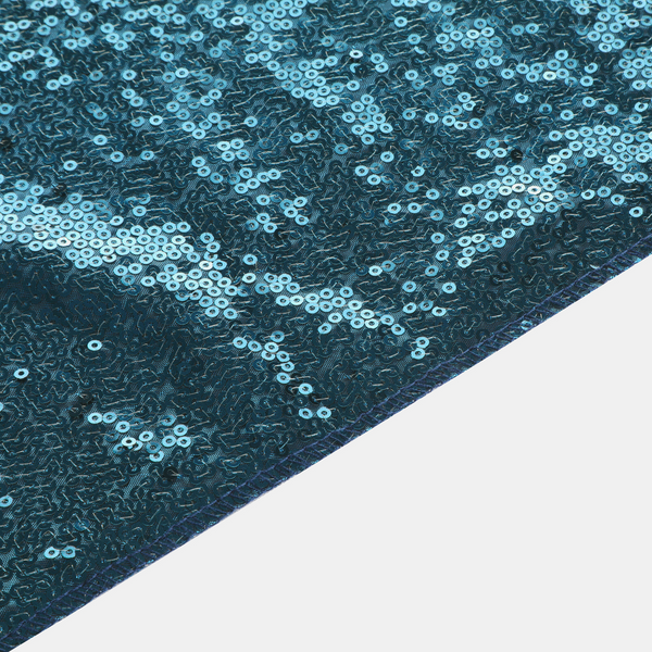 Glitz Sequin Table Runner - Peacock Teal