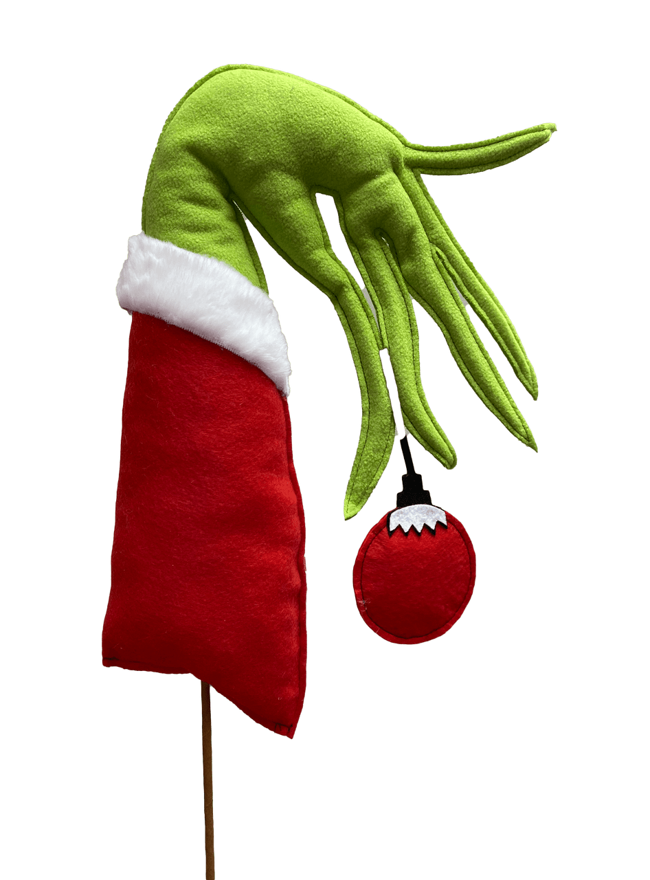 23” Green Monster Hand Ornament