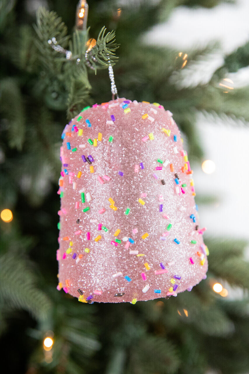 Set of 6 - 3.5” Candy Sprinkle Gumdrop Ornaments
