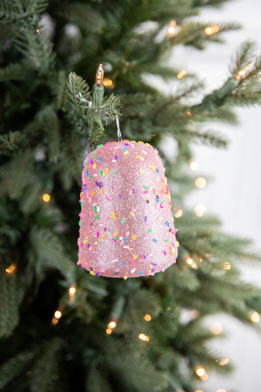 Set of 6 - 3.5” Candy Sprinkle Gumdrop Ornaments