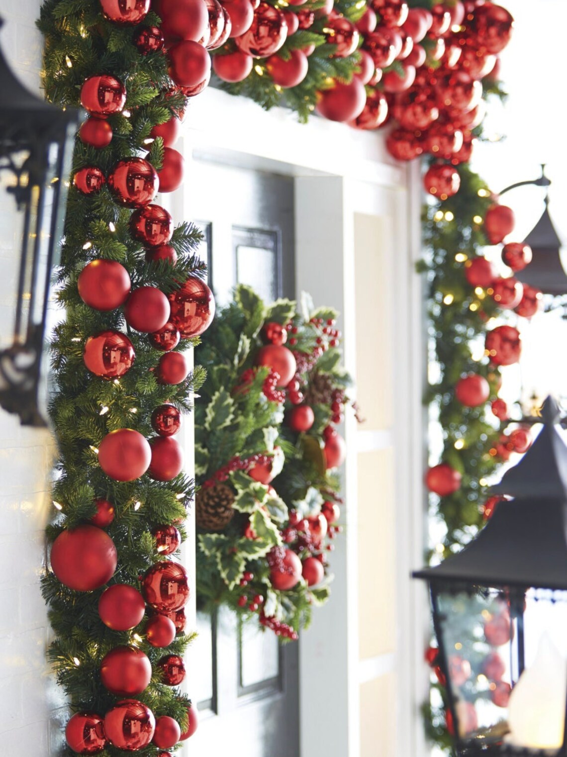 4 FT. Red Ornament Garland