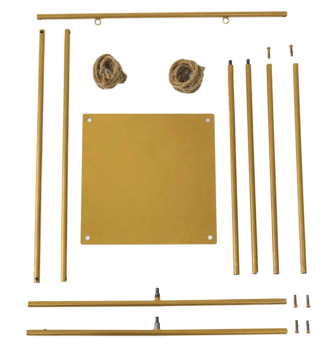 3 FT. Gold Metal Hanging Dessert Display Centerpiece Cake Stand