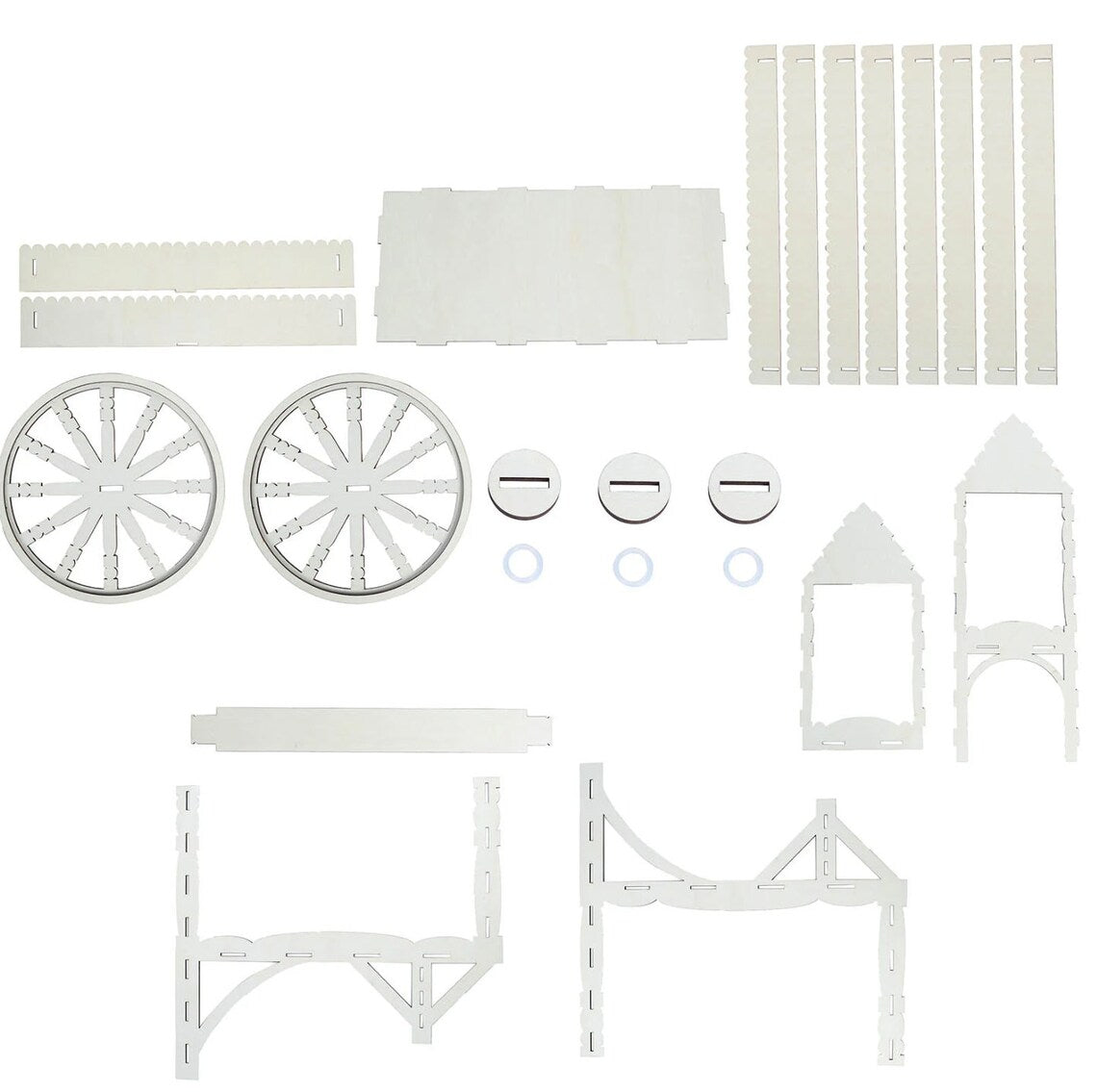 25" Wooden Dessert Mini Display Sweet Stall Candy Cart Cupcake Stand