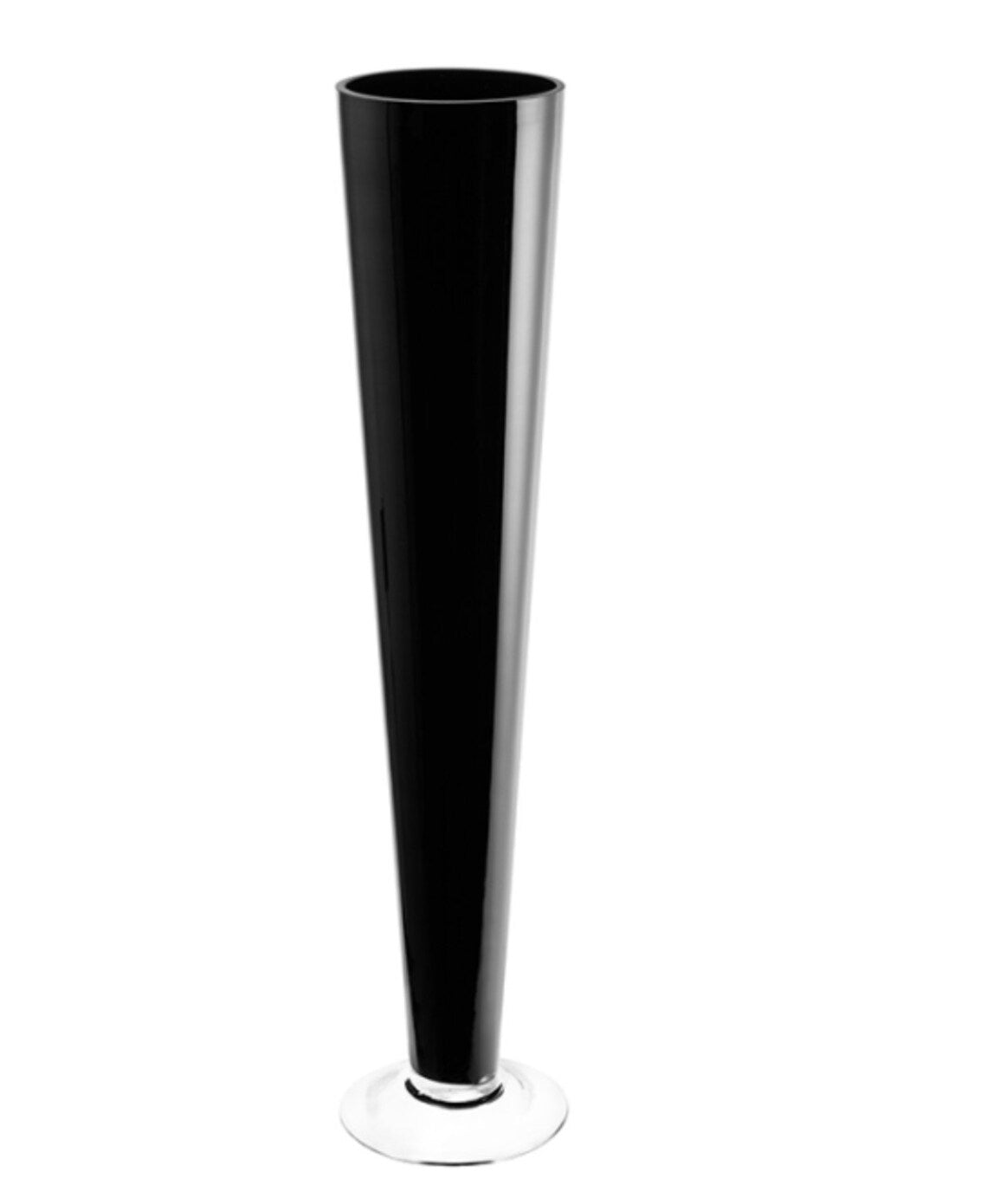 SIX 32" Tall Black Glass