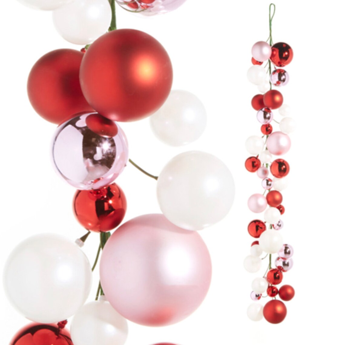 4 FT. Pink Ornament Garland