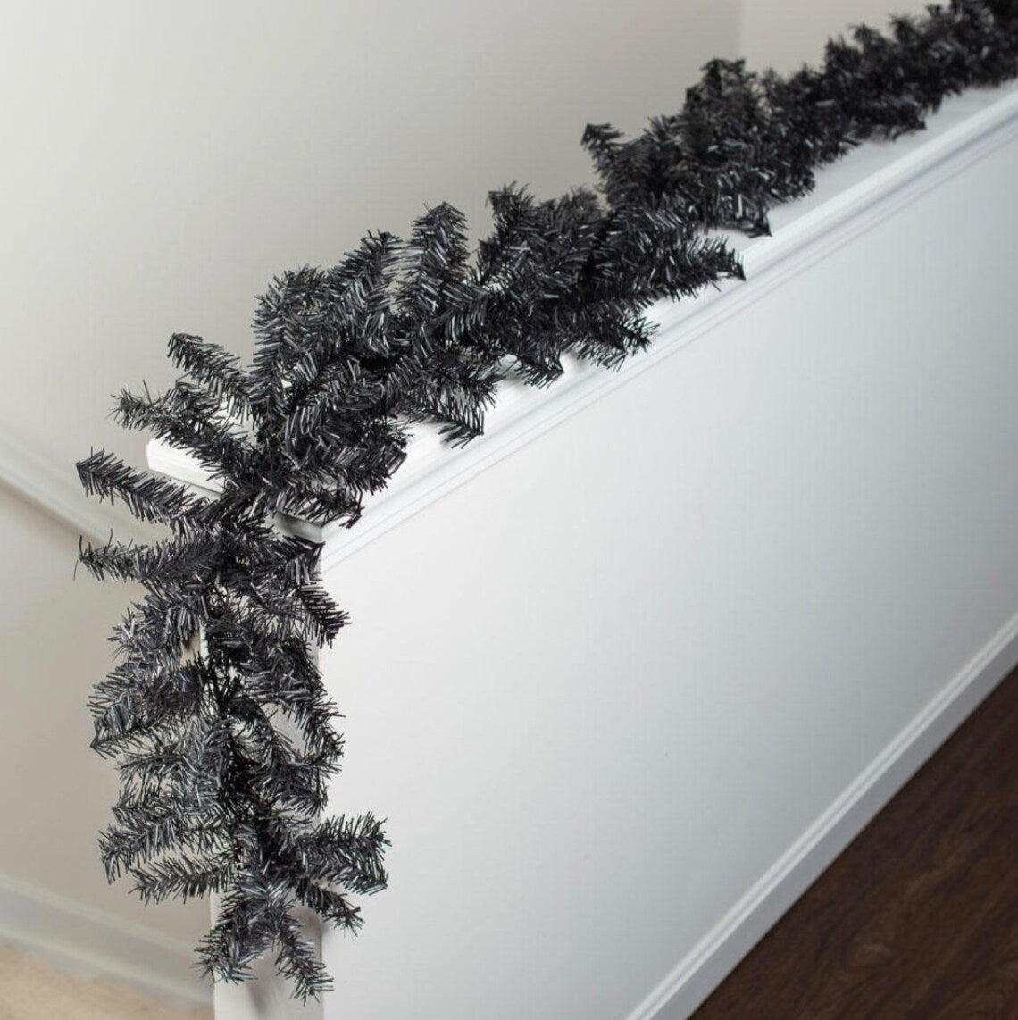 9 FT. Black Pine Halloween Garland Decor