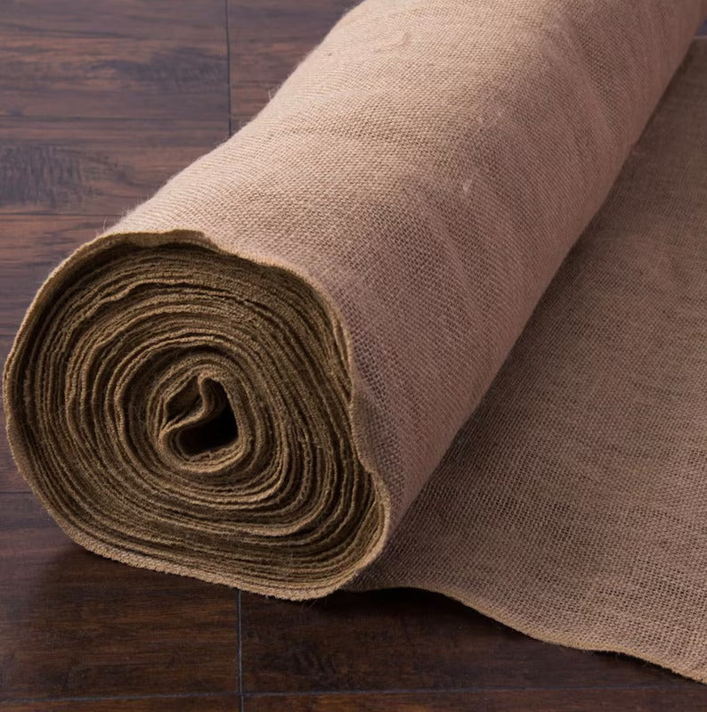 100FT Burlap Aisle Runner