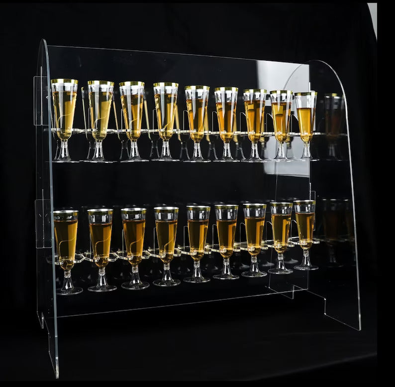 2 Tier Champagne Glass Stand