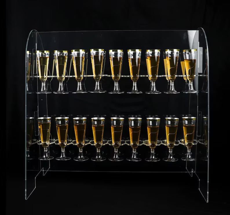 2 Tier Champagne Glass Stand