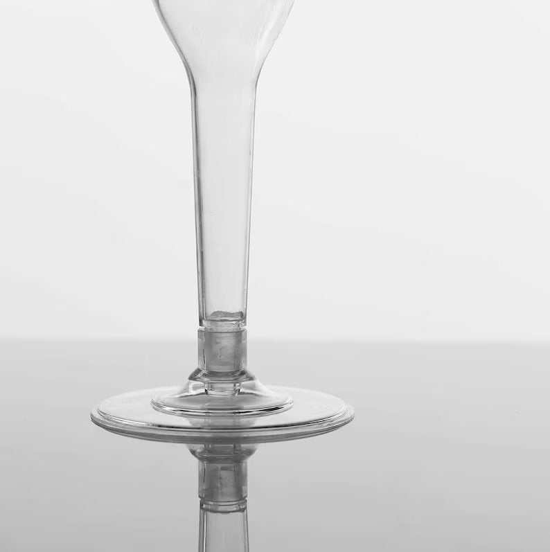 12 Plastic Champagne Flutes