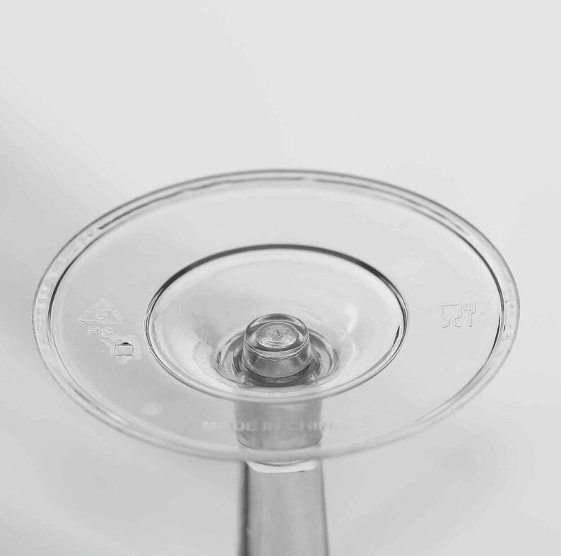 12 Plastic Champagne Flutes