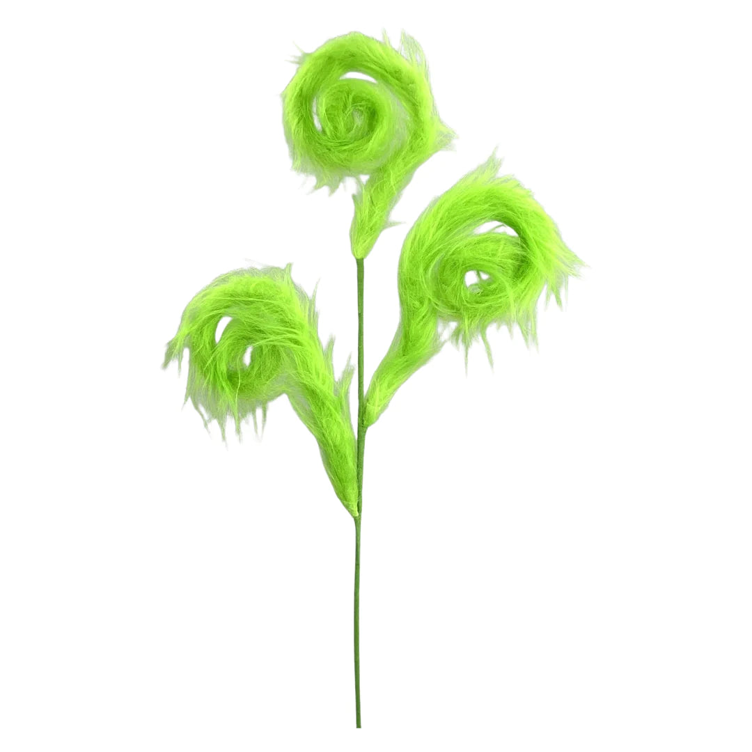 FURRY SPIRAL CURLY PICK, LIME
