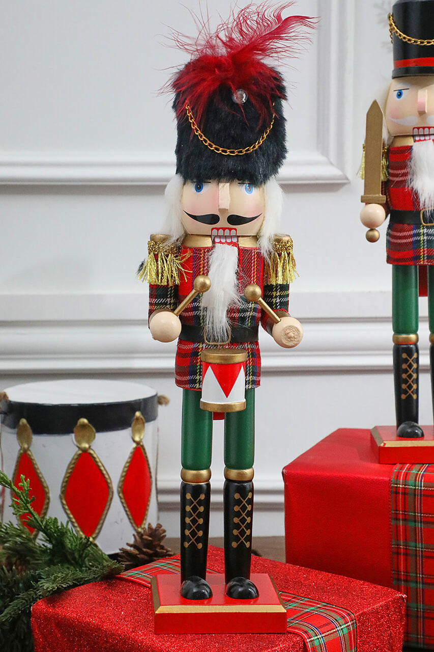 15” Plaid Christmas Nutcracker