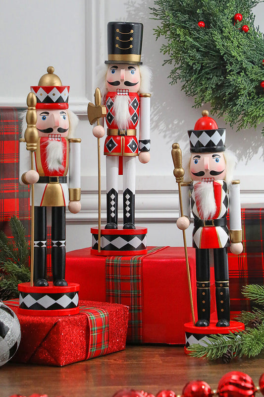 3 Tiered Scepter 15” Harlequin Christmas Nutcracker